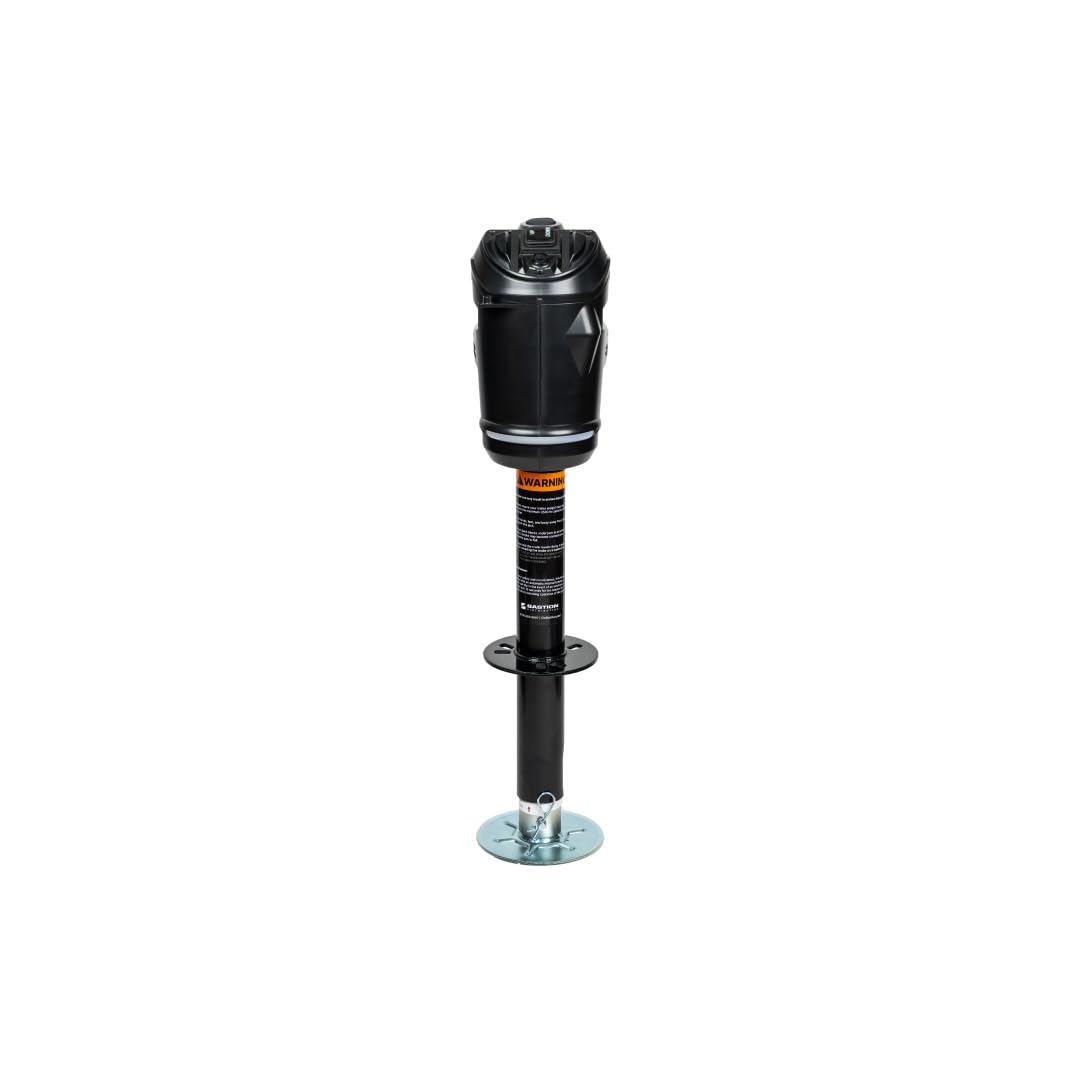 Black 3500 lb Electric Trailer Jack with Cover P83599