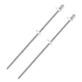 2pcs Stainless Steel Flag Pole Set 1.5m Rustproof G398