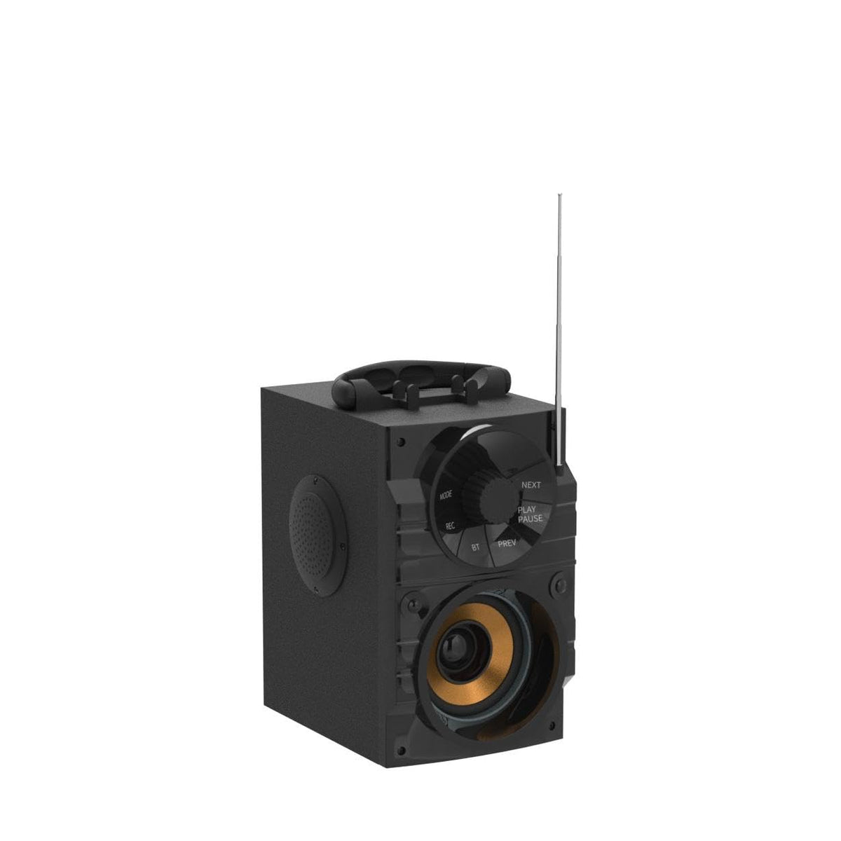 Portable Big Bluetooth Speakers with Light, Wireless with Subwoofer, FM Radio, LED Lights, EQ, Booming Bass, Bluetooth 4.2 Stereo Loud Outdoor/Indoor Retro, for Home, Camping, Travel, Black H58016