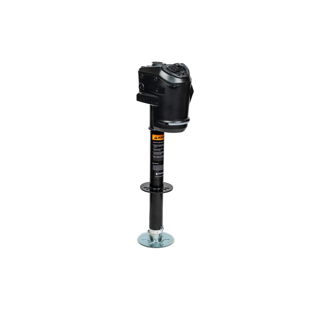 Black 3500 lb Electric Trailer Jack with Cover P83599