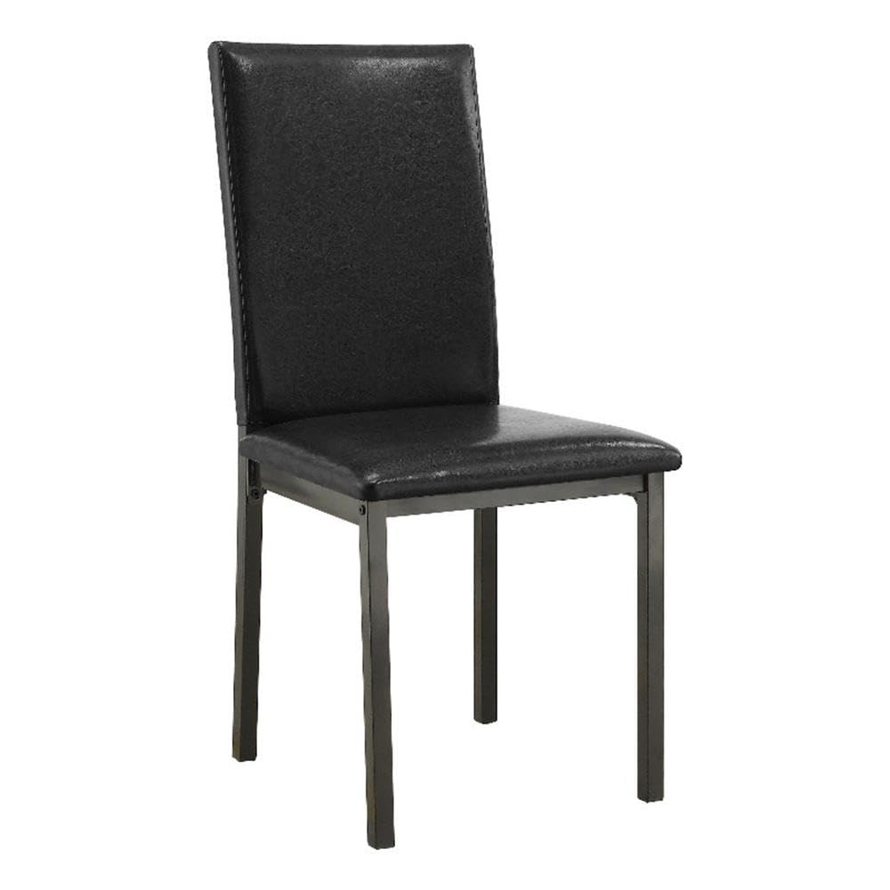 Set of 2 Faux Leather Dining Chairs O709388