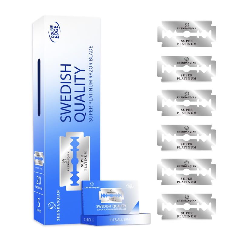 Double Edge Razor Blades, 100 Pack F143