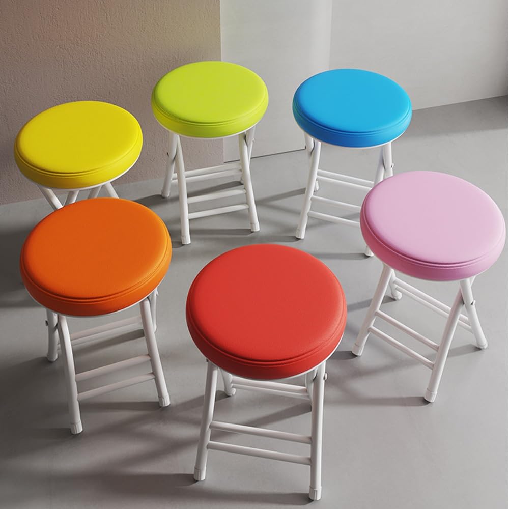 Black 18 Inch Folding Padded Stool T2906