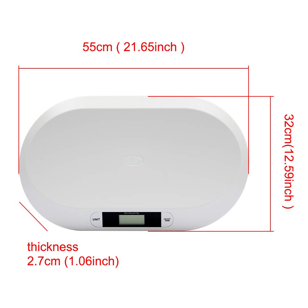 Electronic Digital Baby Scale 44LBS White L146120