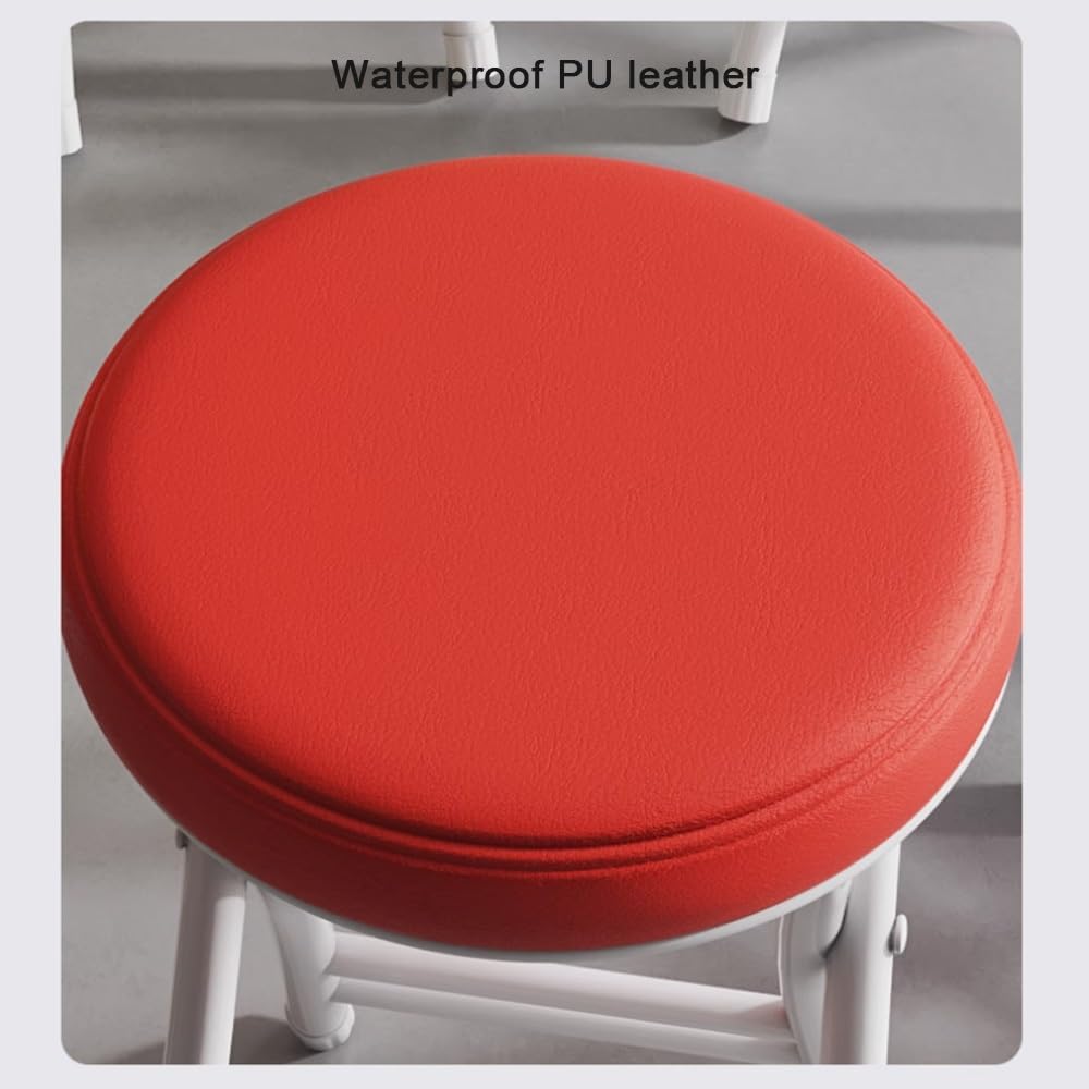 Black 18 Inch Folding Padded Stool T2906