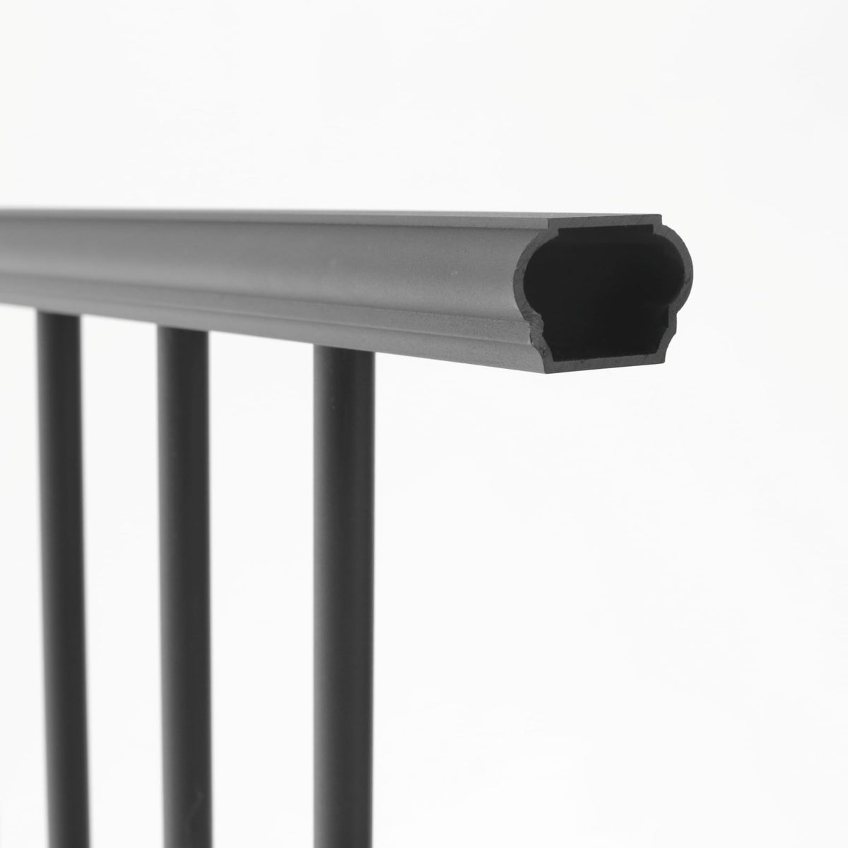 Aluminum 6 ft. x 36 in. Textured Black Stair Rail Kit Y21840