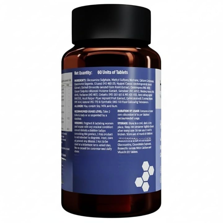 Glucosamine Chondroitin Calcium Vitamin D3 Joint Support Tablets F44731