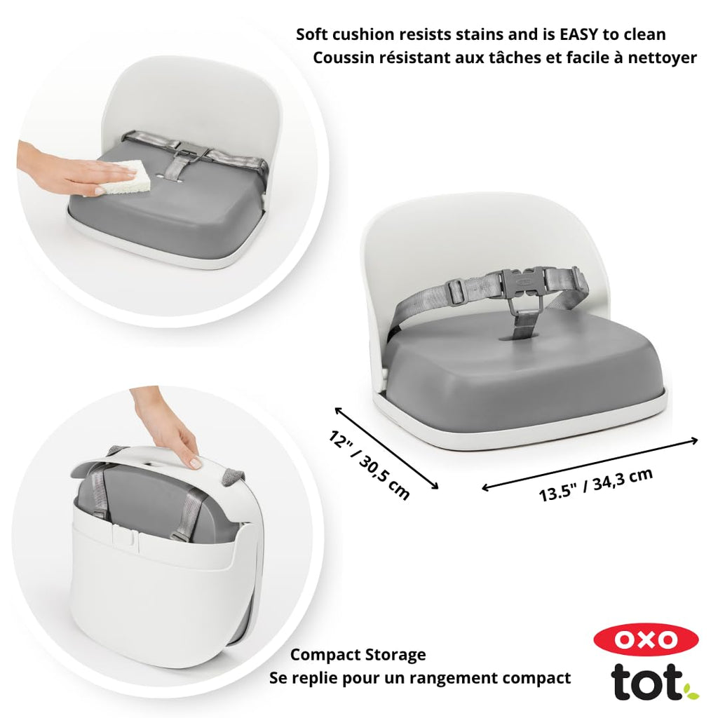 Gray Toddler Booster Seat with Straps Z726367