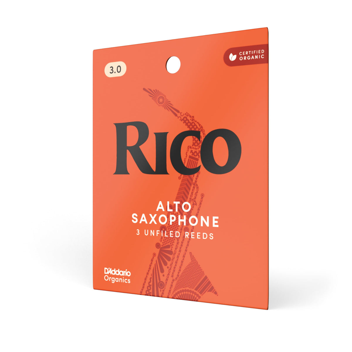 Organic Alto Saxophone Reeds, Strength 3.0, 3 Pack L753464