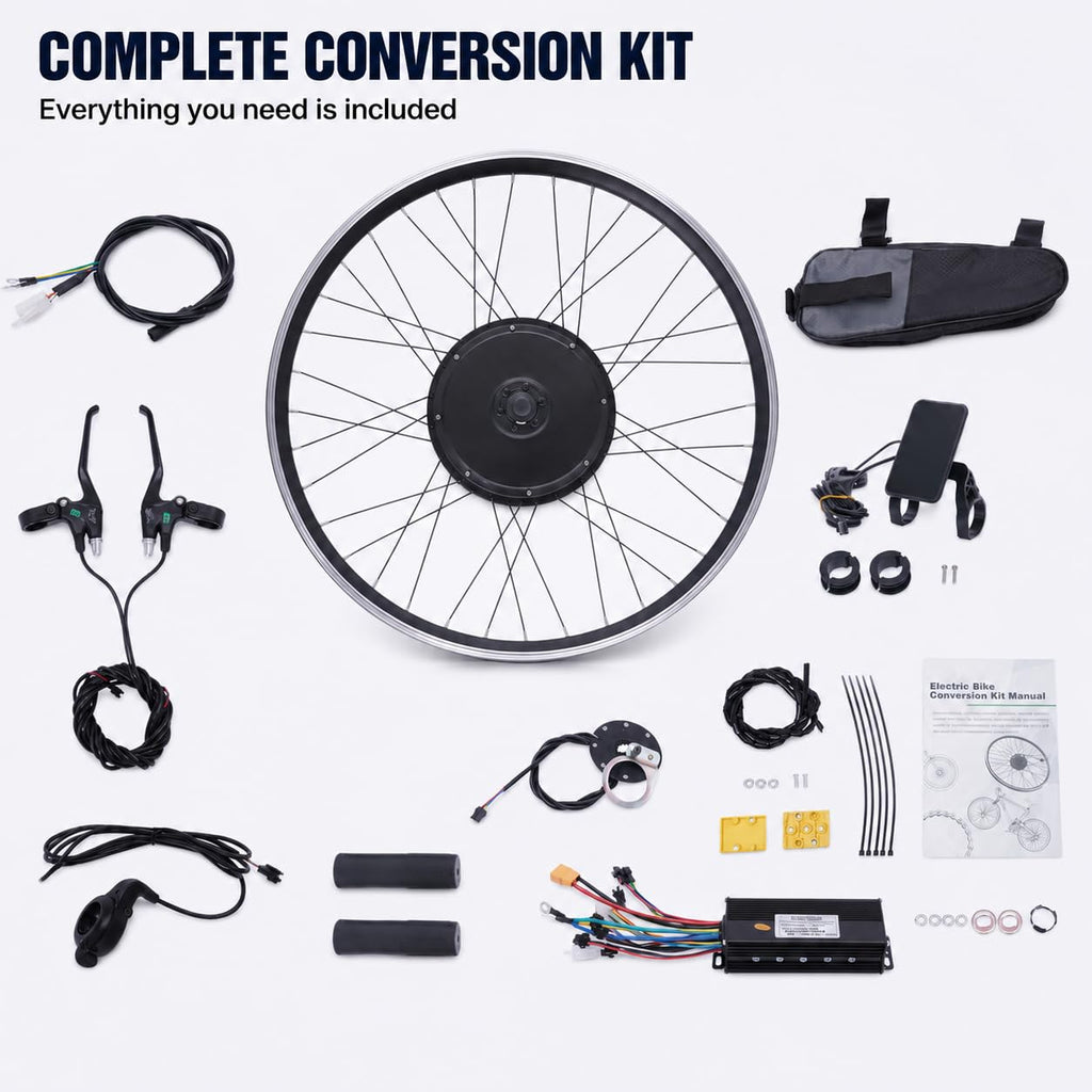 48V 1000W Brushless Front Wheel Electric Bike Conversion Kit B4126