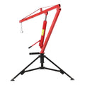 1000lbs Hydraulic Pickup Truck Crane, 360° Swivel Hitch Receiver Mounted with Adjustable Boom G1968
