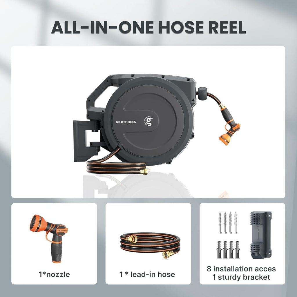 Retractable Garden Hose Reel 1/2" 100FT R551586