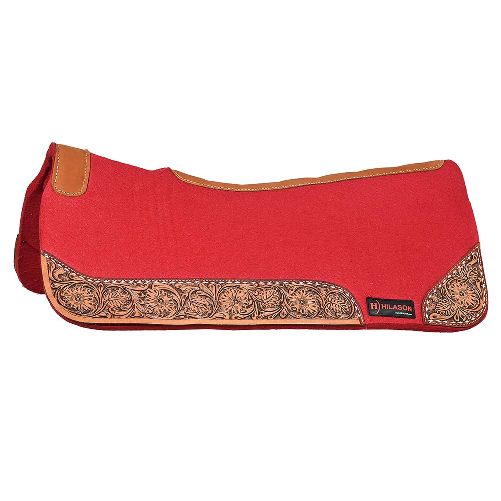 Western Wool Felt Horse Saddle Pad Black 32x30 G327