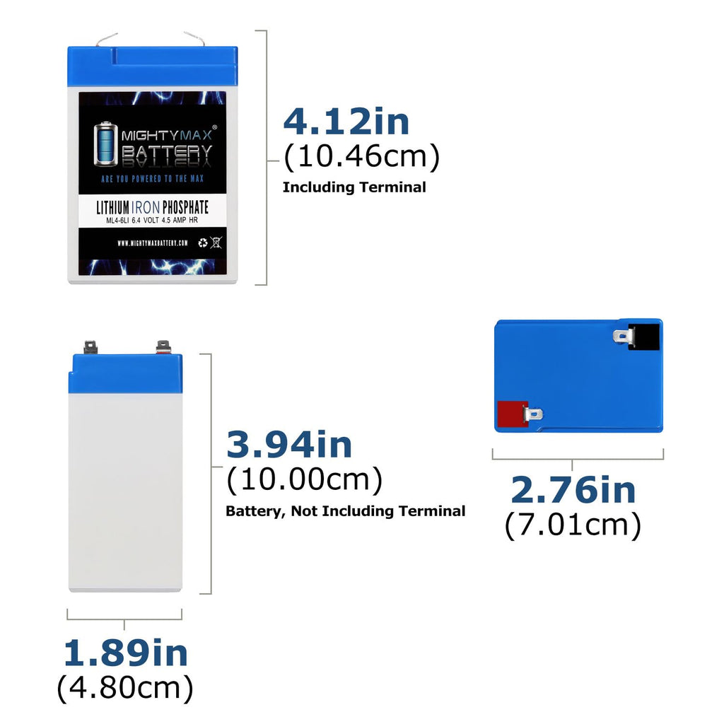 6V 4.5AH Lithium Replacement Battery K27928