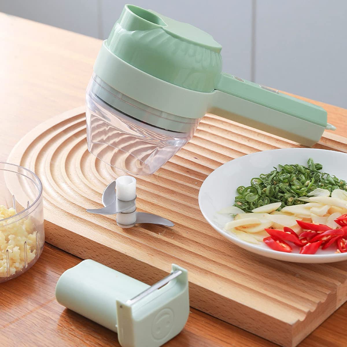 4 in 1 Portable Electric Vegetable Cutter Set X4160