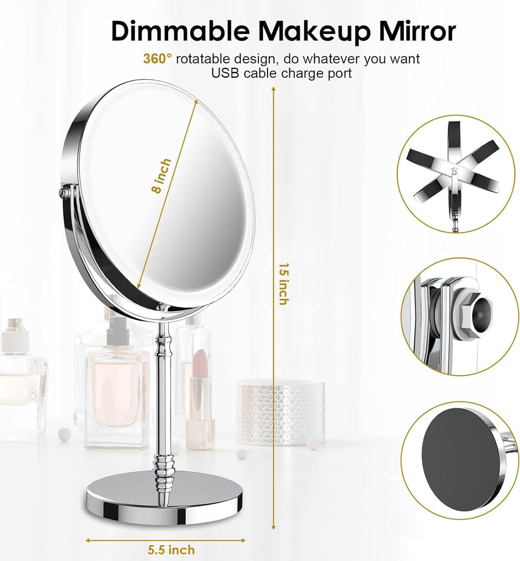 Makeup Mirror with 3 Lights D1580