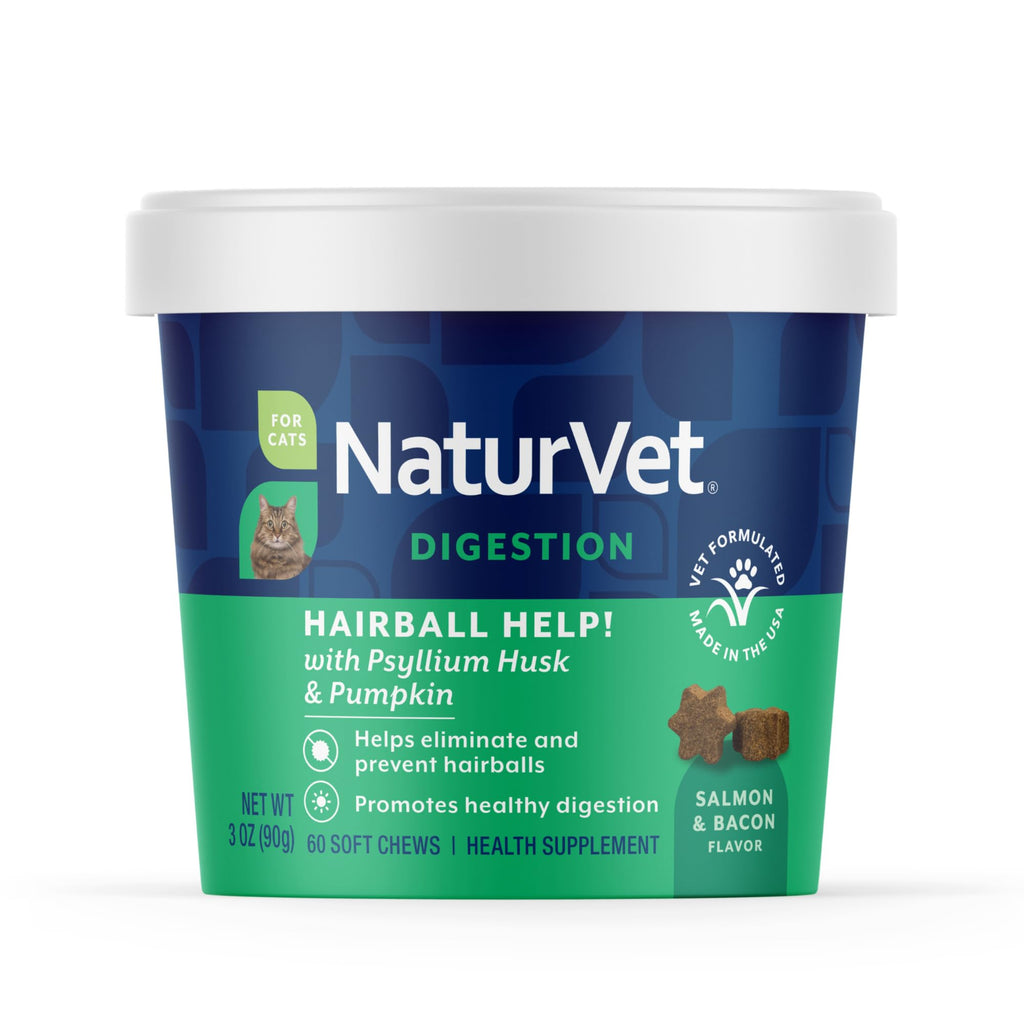 Hairball Aid Supplement for Cats Plus Pumpkin 60 Soft Chews O699