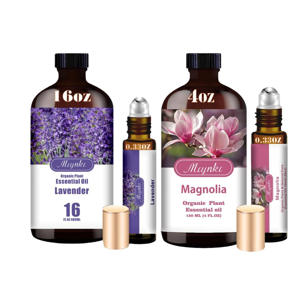 Lavender & Magnolia 16oz & 4oz Pure Natural Scent Set U210713