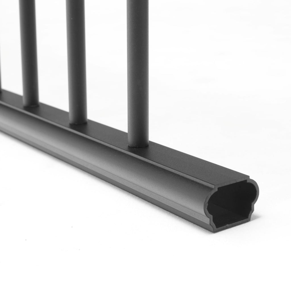 Aluminum 6 ft. x 36 in. Textured Black Stair Rail Kit Y21840