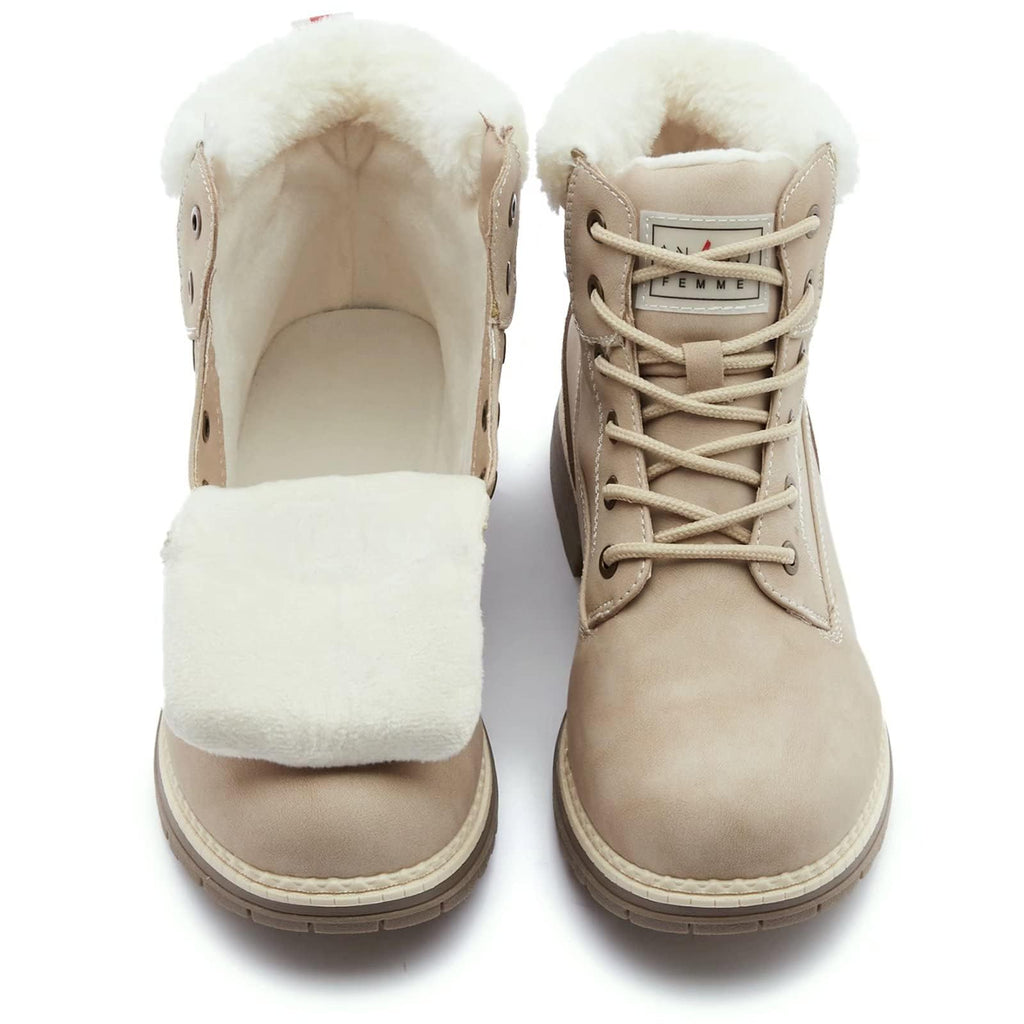 Waterproof Warm Fur Ankle Boots U323650