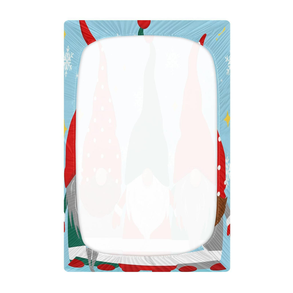 Christmas Gnomes Crib Sheet 52" x 28" B91261