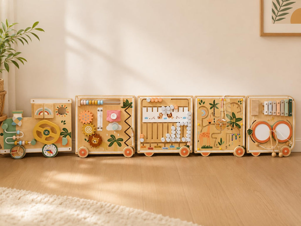 Montessori Wooden Activity Wall Board for Toddlers 18M+ M9343
