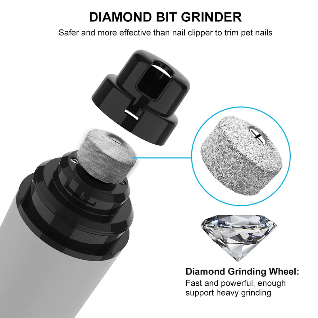 Dog Nail Grinder Quiet Electric Pet Nail Trimmer F230