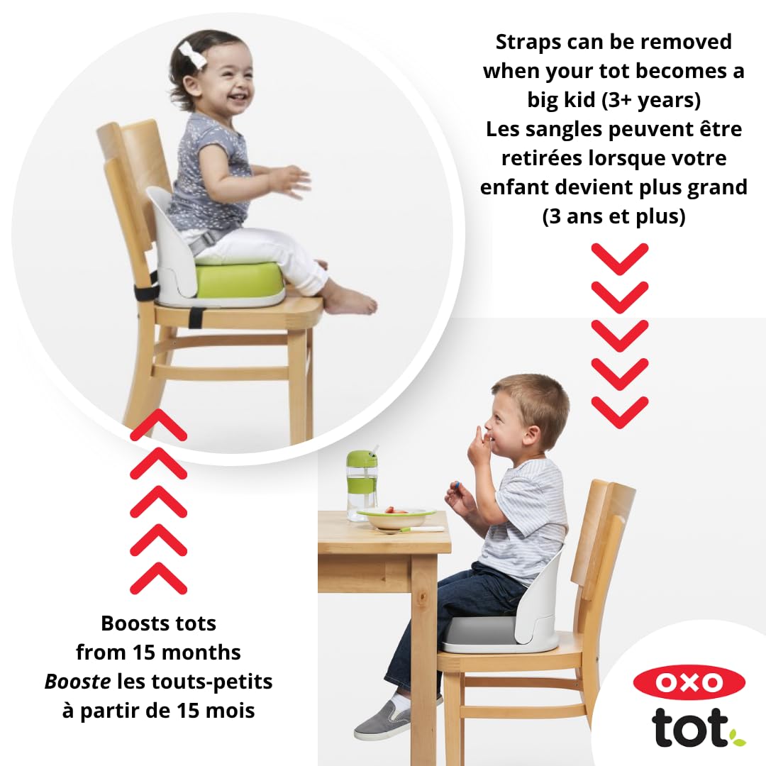 Gray Toddler Booster Seat with Straps Z726367