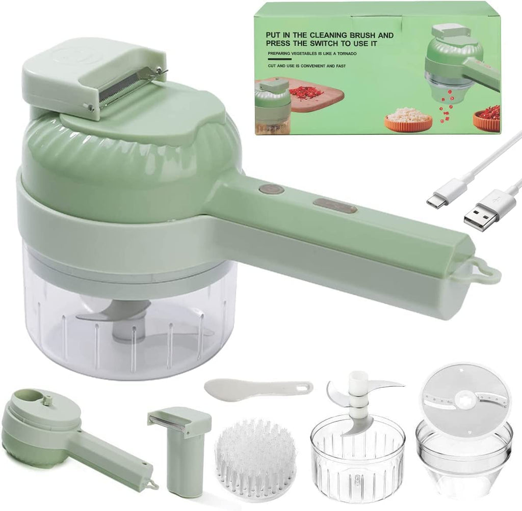 4 in 1 Portable Electric Vegetable Cutter Set X4160