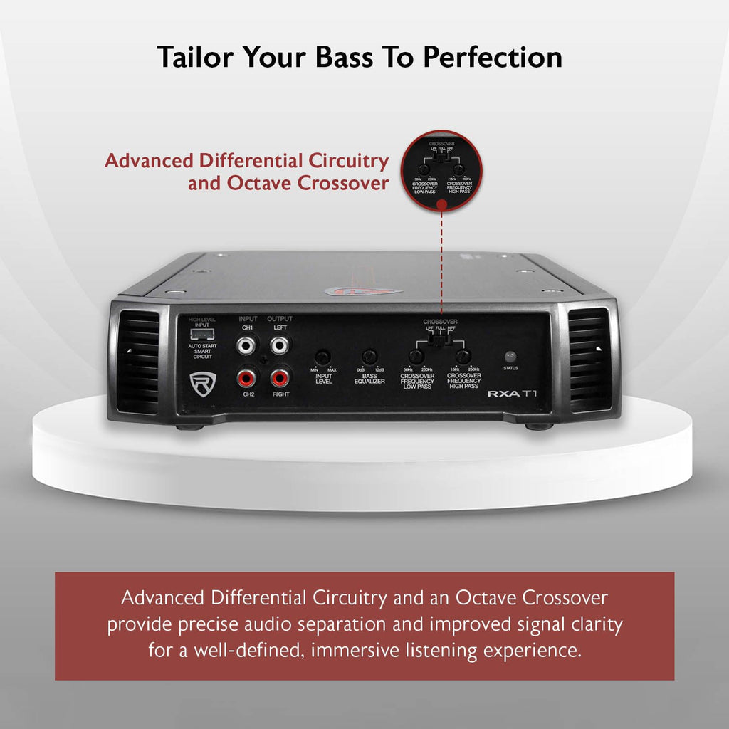2-Channel Class A/B Car Amplifier 1500W Peak O5390