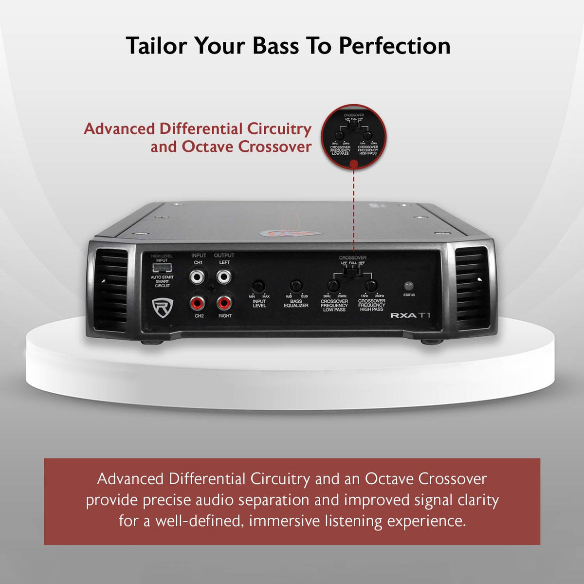 2-Channel Class A/B Car Amplifier 1500W Peak O5390