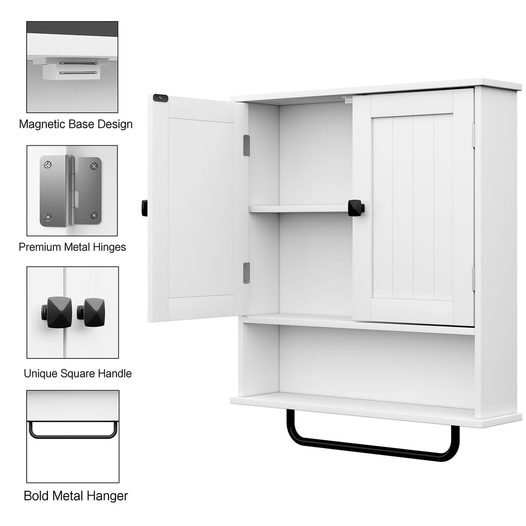 Wall Mounted Medicine Cabinet with Towels Bar D318921