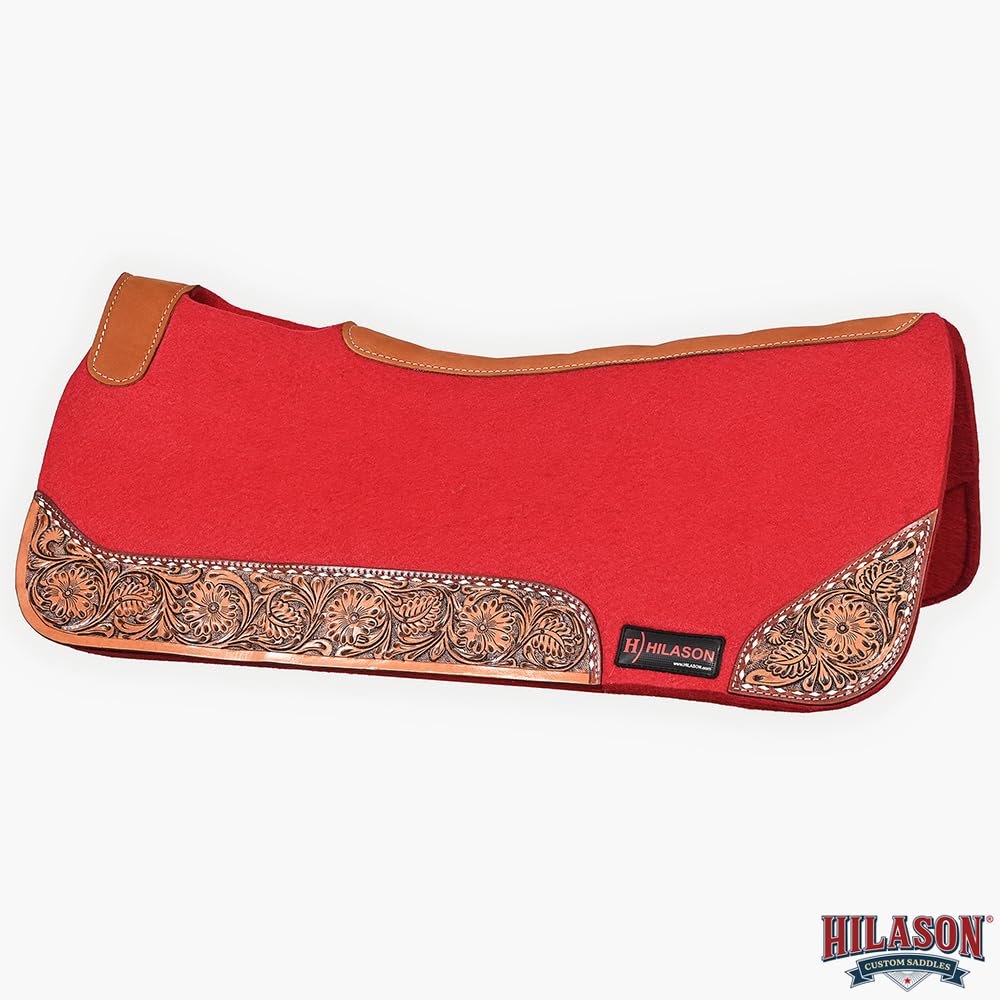 Western Wool Felt Horse Saddle Pad Black 32x30 G327