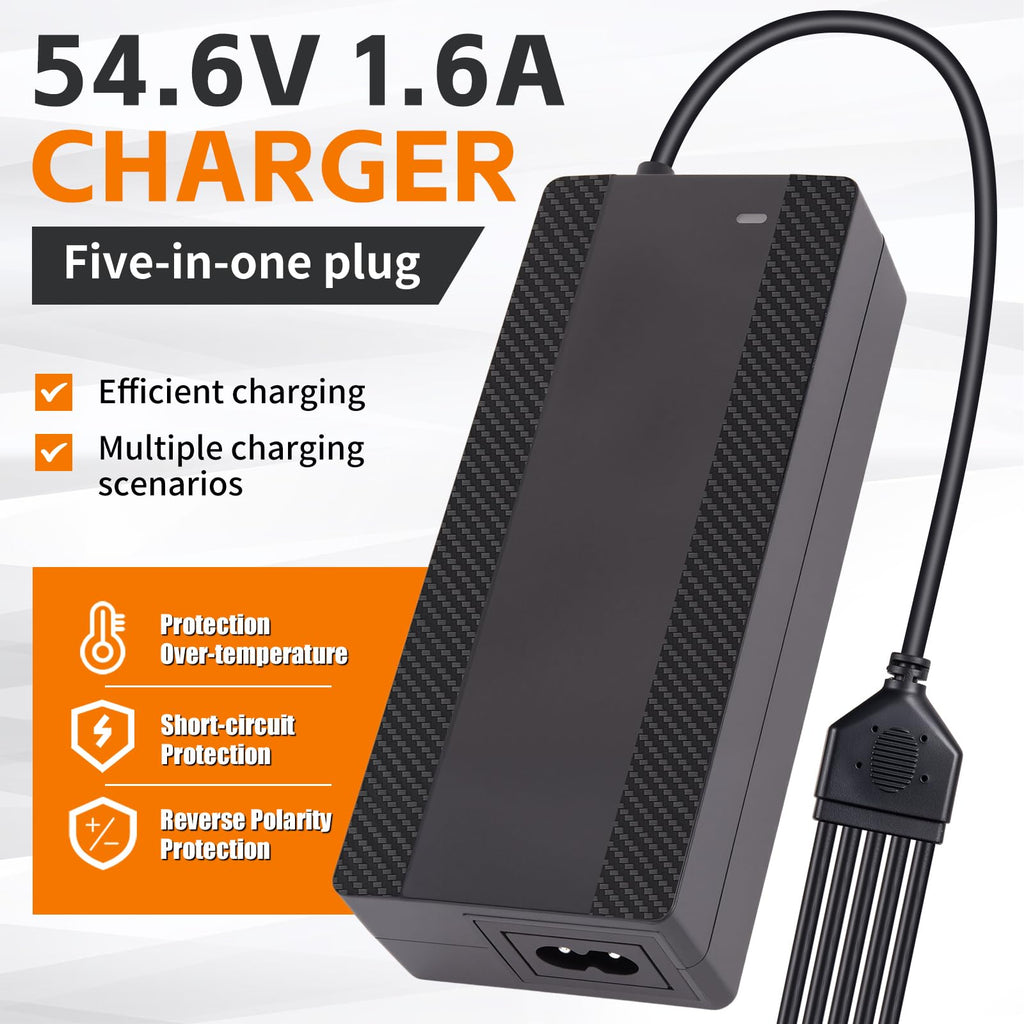 54.6V 1.6A Electric Scooter Charger for 48V Lithium Battery H681004