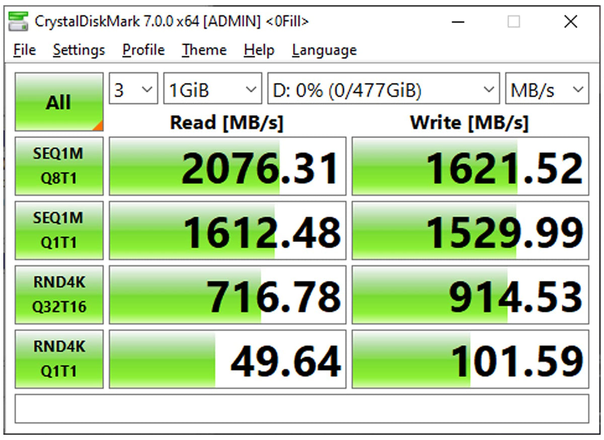 512GB NVMe PCIe M.2 2280 Internal SSD A2077