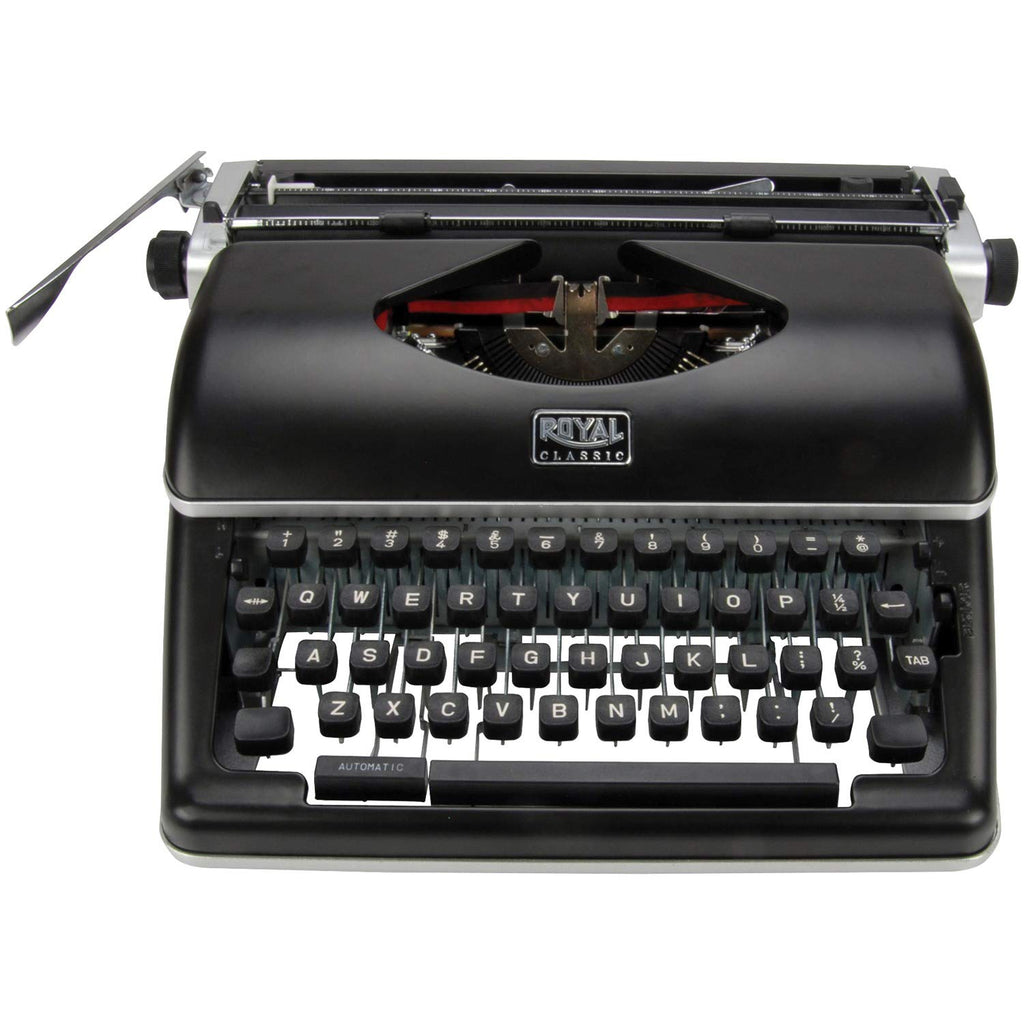 Black Manual Retro Typewriter J4108