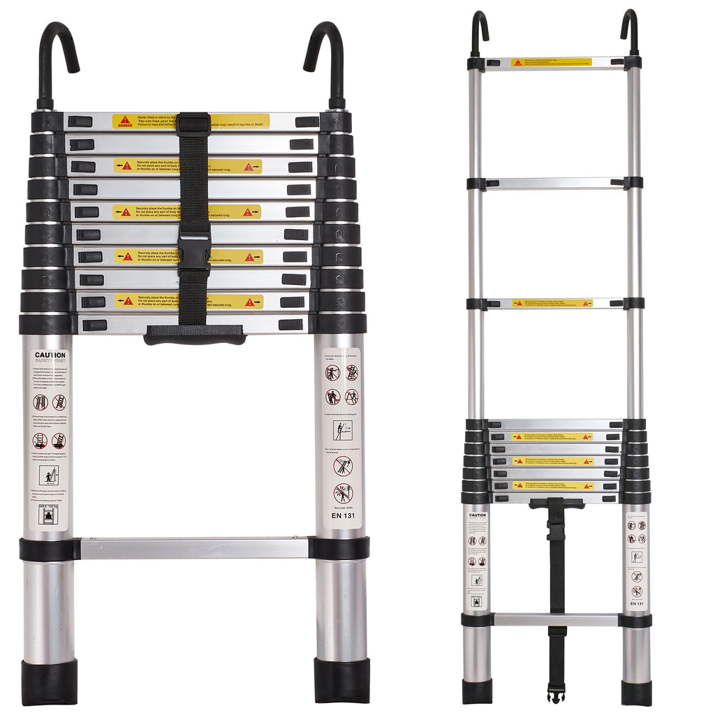 10.5FT Aluminum Telescoping Ladder J63170