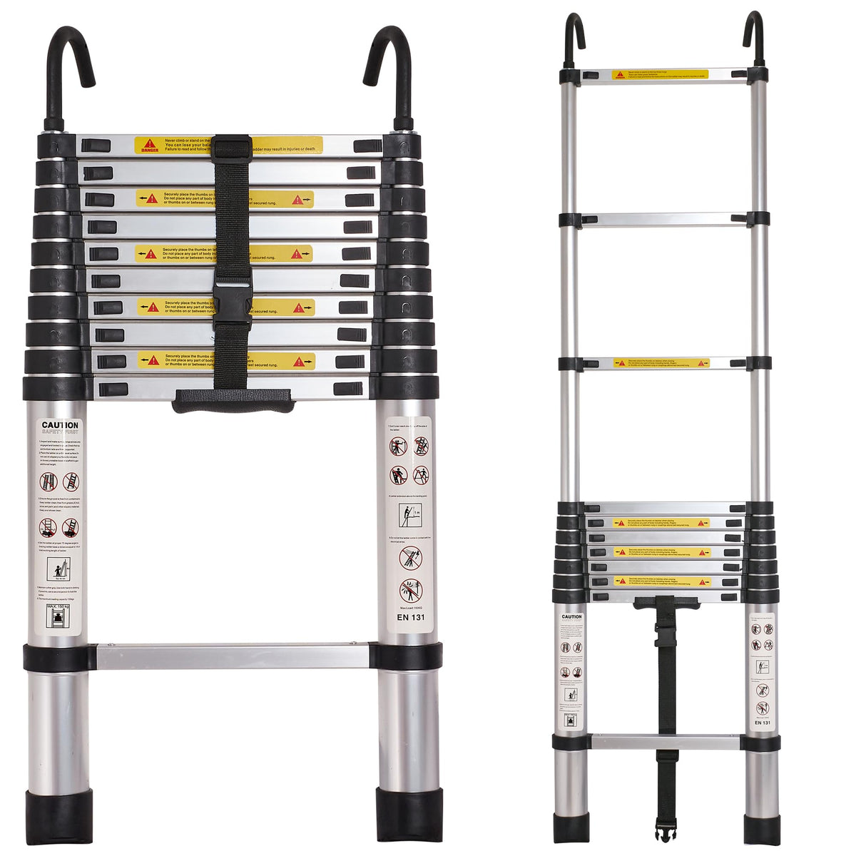 10.5FT Aluminum Telescoping Ladder J63170