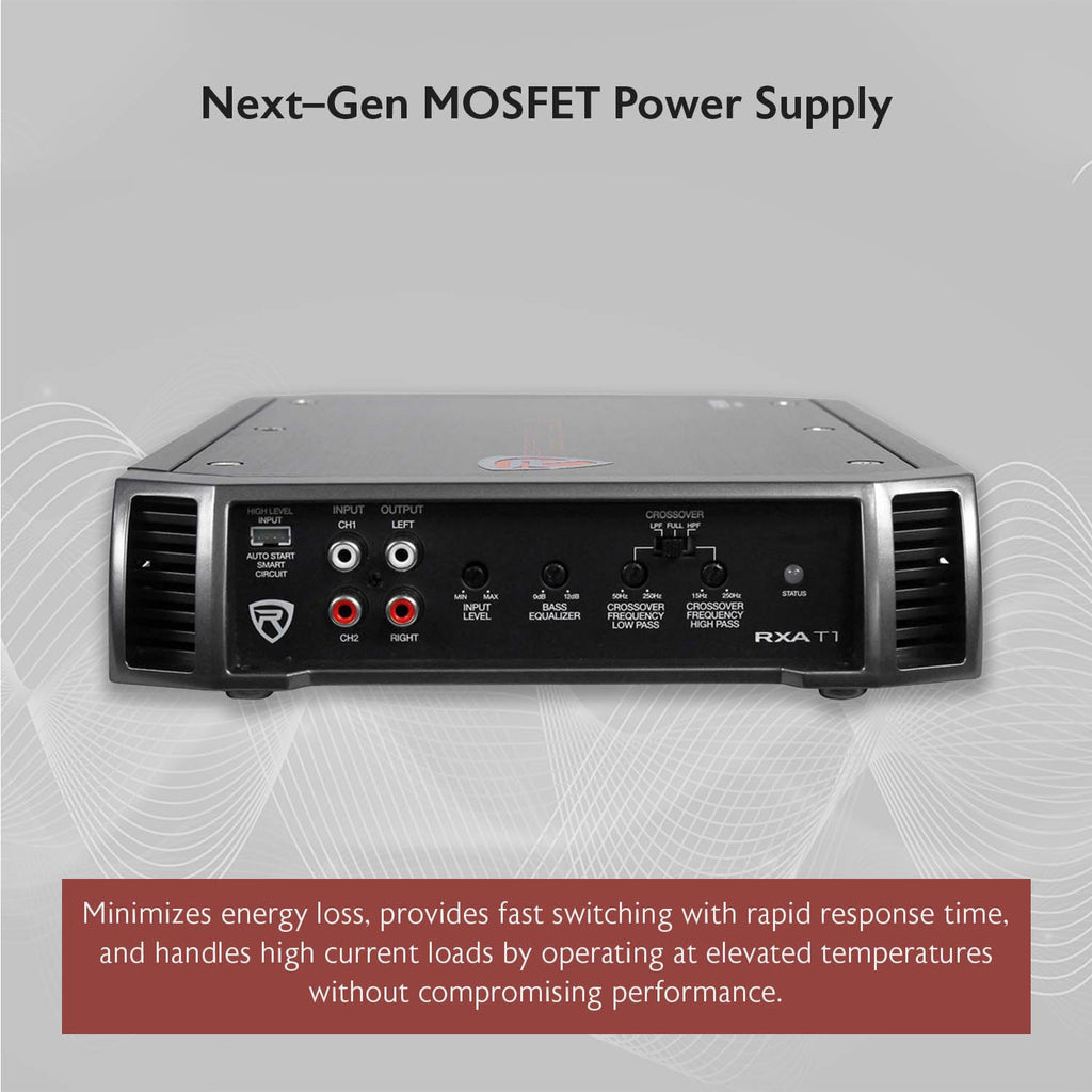 2-Channel Class A/B Car Amplifier 1500W Peak O5390