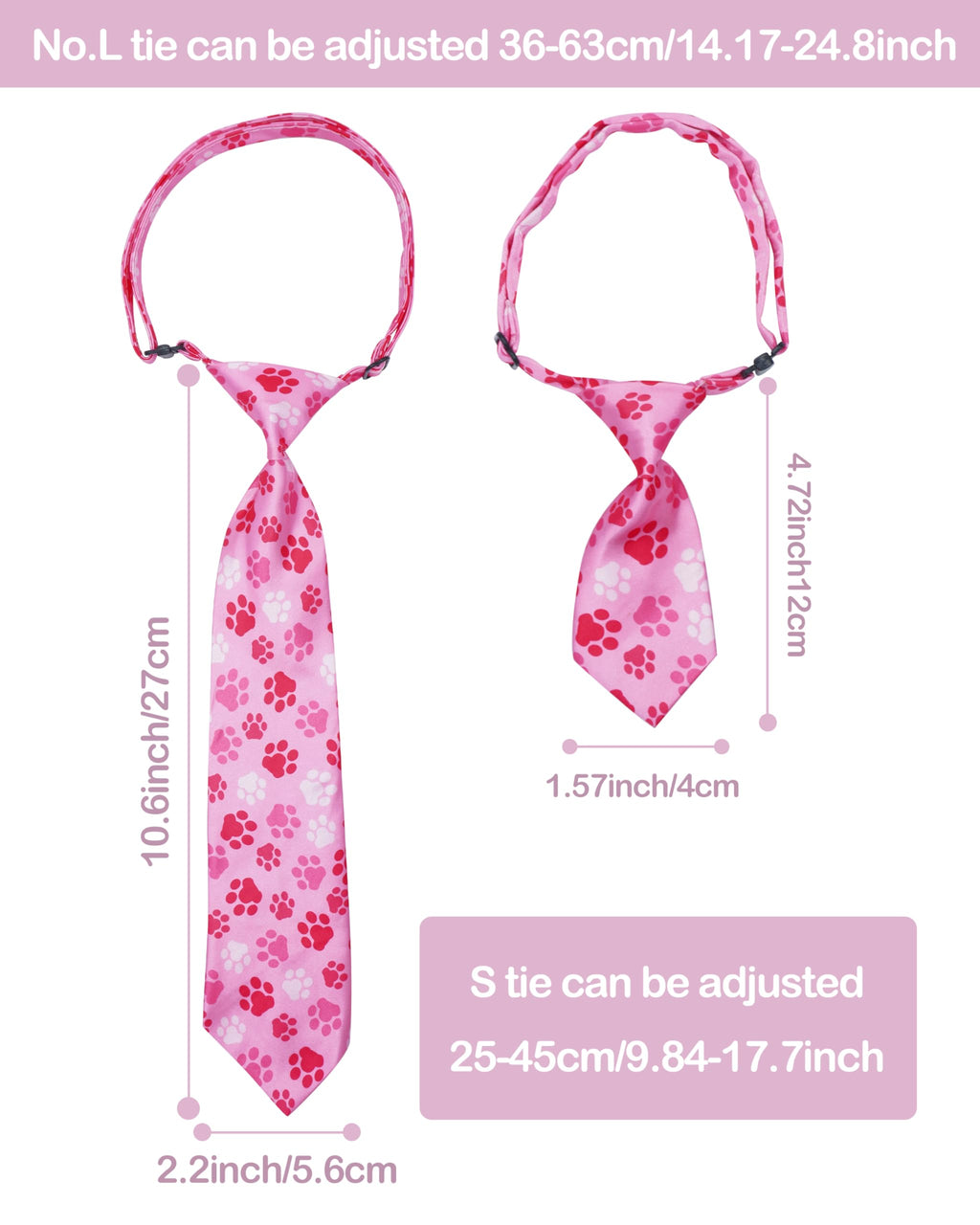 60 Pack Paw Print Dog Bowties and Ties I835898