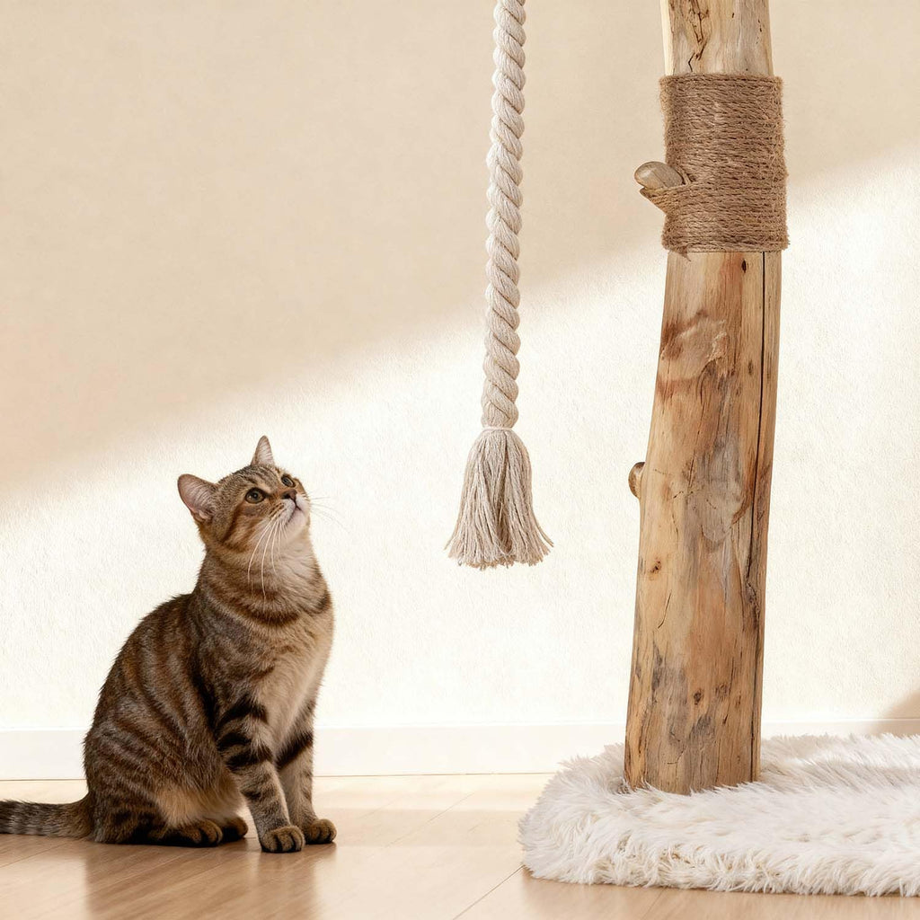 Modern Cat Tree Tower with Sisal Scratching Post O6217