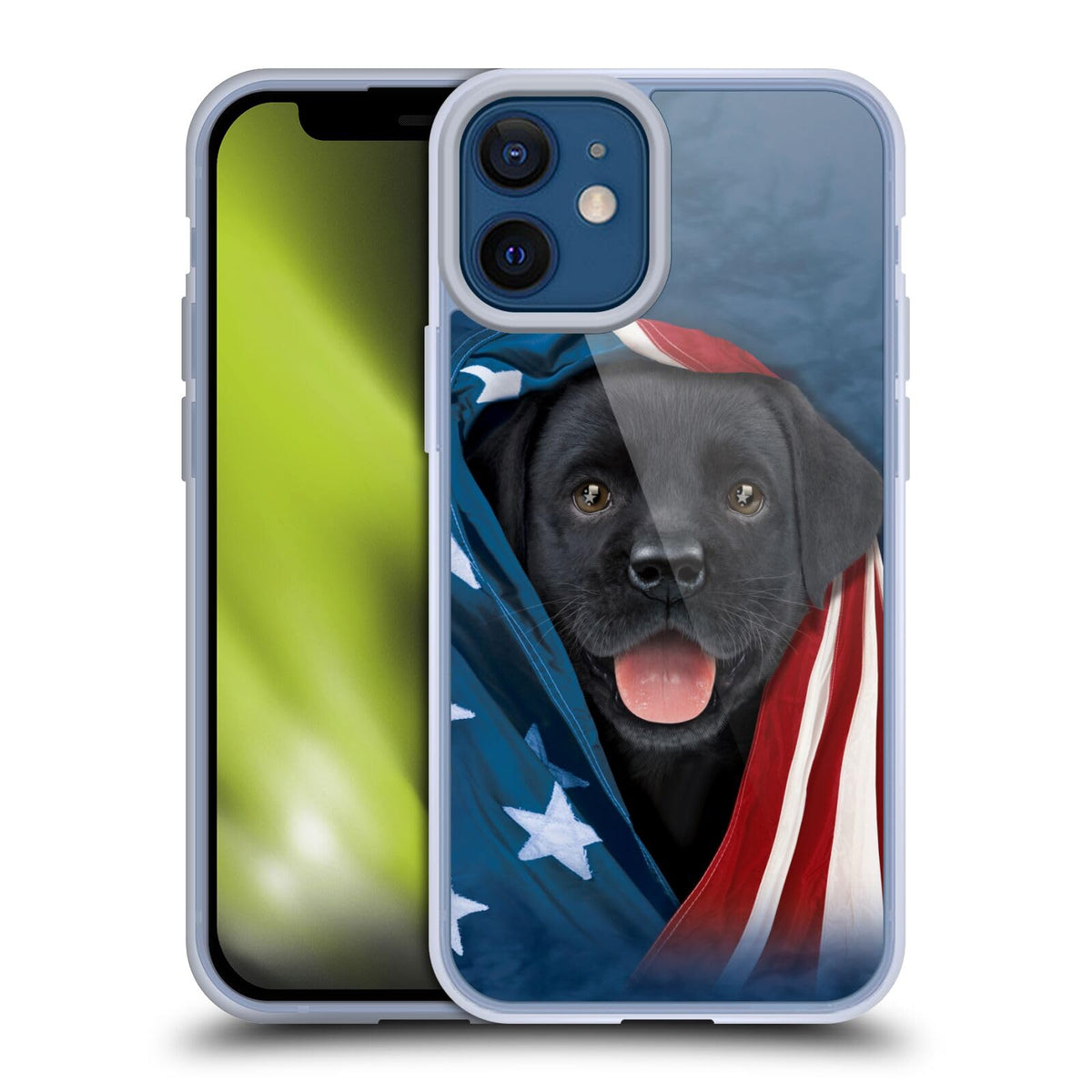 Black Labrador Gel Case Compatible with iPhone 12 Mini M891378