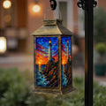Waterproof Mosaic LED Solar Lantern Y731043