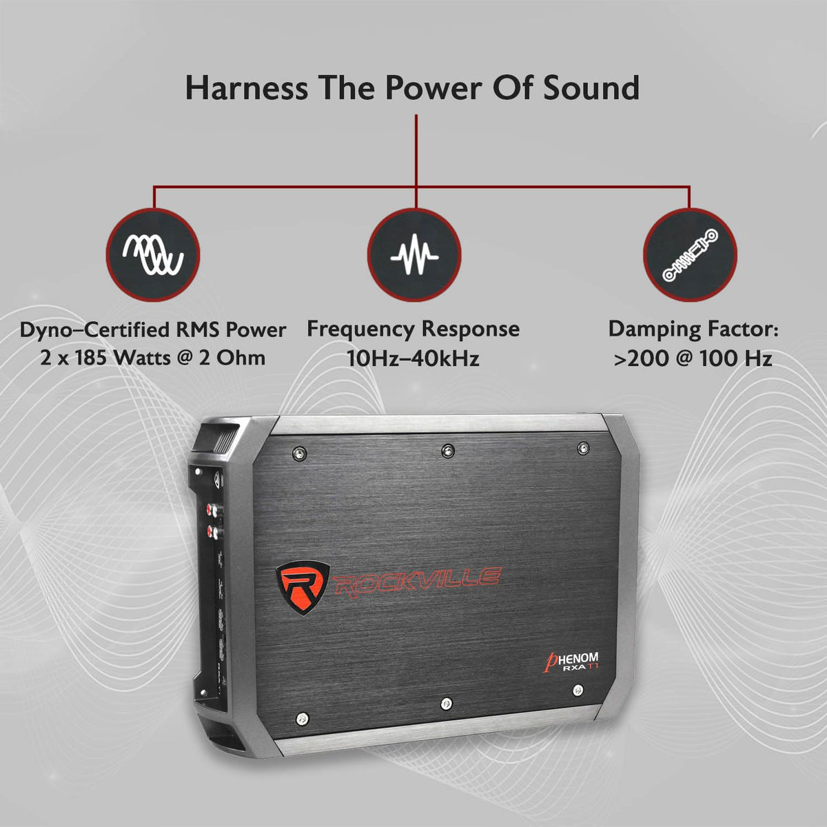 2-Channel Class A/B Car Amplifier 1500W Peak O5390