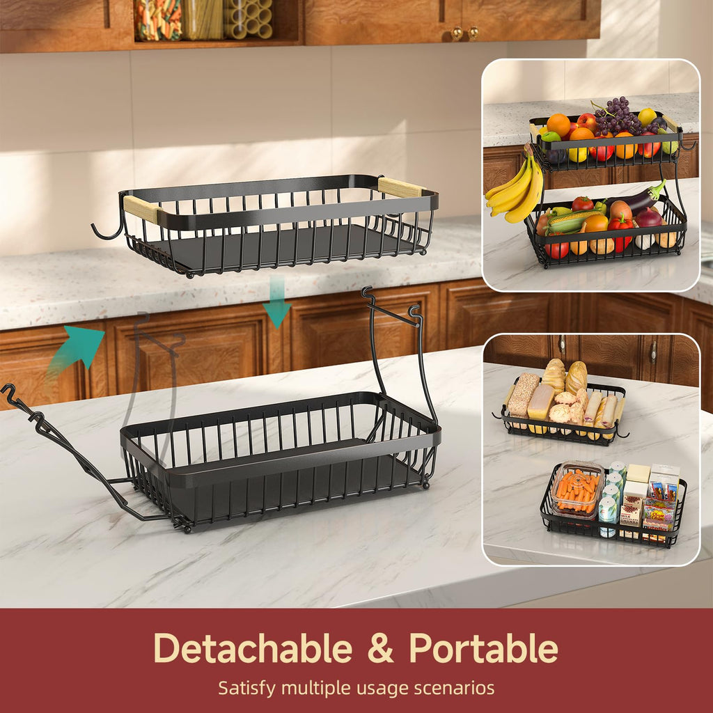 3-Tier Detachable Metal Fruit Basket R8909