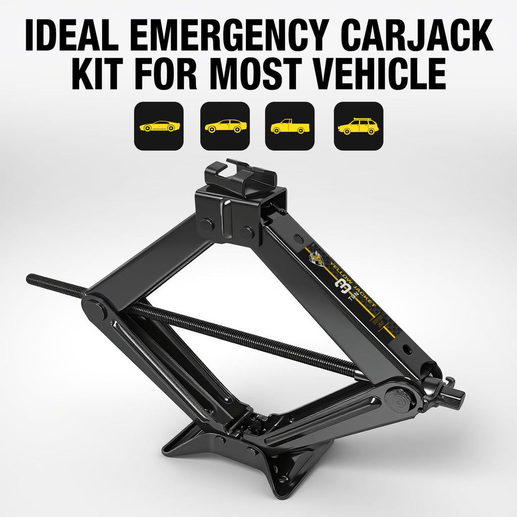 3 Ton Scissor Car Jack with Lug Wrench Y4947