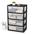4 Drawer Plastic Storage Tower Organizer V354