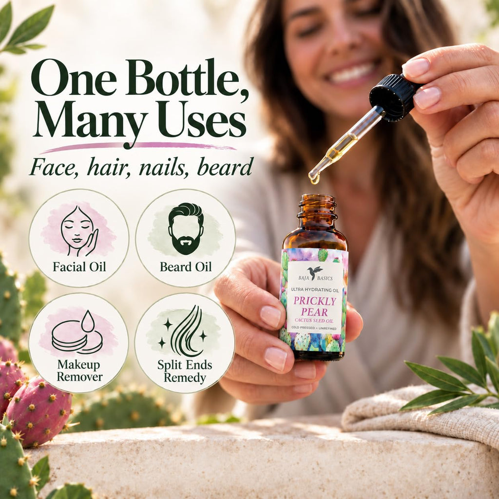 Organic Cold-Pressed Prickly Pear Seed Oil 1 oz W4197