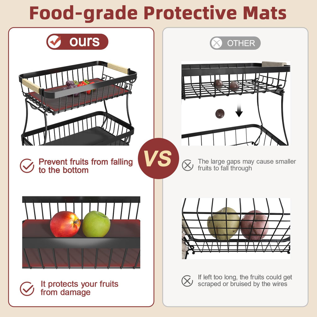 3-Tier Detachable Metal Fruit Basket R8909