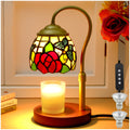 Candle Warmer Lamp with Timer Dimmer, Stained Glass, 2 Bulbs H62865